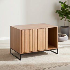 Meuble pour litière de chat, 31,5 pouces, en bambou imperméable, avec rangement, pour toilettes de chat, design rectangulaire - Product Image 2