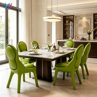 Chaise de salle à manger moderne en fibre de verre, durable, écologique, pour chambre à coucher, salon, appartement