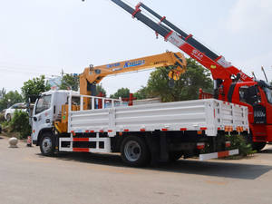 המחיר הטוב ביותר הידראולי 6.3ton 7ton זרוע ישרה מניפולטור נייד משאית רכוב עגור עם שלט רחוק - Product Image 4