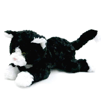 Jouet en peluche personnalisé chat blanc et noir poupée en peluche doux premium chat en peluche jouets en peluche personnalisés