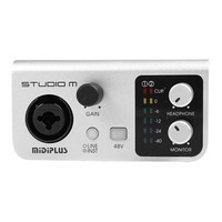 Carte d'enregistrement USB MIDIPLUS haut de gamme pour studio avec suppression du bruit, qualité audio exceptionnelle, interface de qualité professionnelle