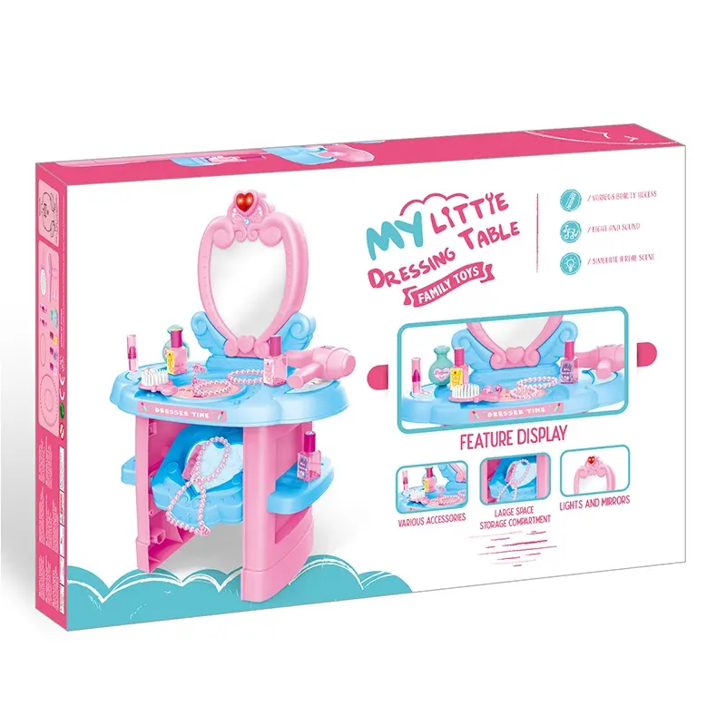 Factory New Vestido De Juguete De Mesa De Other Pretend Play Kids Make Up Toy Set