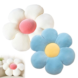 Home <b>Decorative</b> Custom Throw <b>Pillow</b> Sofa Living Room Cushion Plush Cushion Flower Shape Cherry Blossoms <b>Pillow</b> - Product Image 1