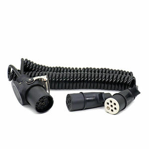 Adaptador de <span class=keywords><strong>remolque</strong></span> de 15 pines <span class=keywords><strong>Cable</strong></span> espiral eléctrico 15 pines a 2x7 pines <span class=keywords><strong>Cable</strong></span> de bobina 24V para vehículo de <span class=keywords><strong>remolque</strong></span> de camión - Product Image 2