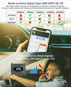 Amplificador celular para áreas rurales, repetidor de señal potente, internet