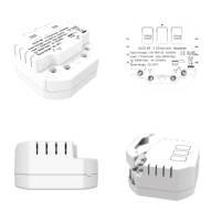 Receptor Inteligente de 2 Canales Listo para Enviar, AC100-240V FR433Mhz y WiFi/Zigbee/Mesh Tuya, Compatible con Receptor de Interruptor Cinético
