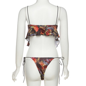 Photos <span class=keywords><strong>de</strong></span> filles sexy aux États-Unis, <span class=keywords><strong>bikini</strong></span> sans bretelles, <span class=keywords><strong>bikini</strong></span> en maille tie-dye, string en dentelle, <span class=keywords><strong>bikini</strong></span> triangle, <span class=keywords><strong>bikini</strong></span> deux pièces - Product Image 6