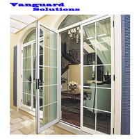 Porte en aluminium et verre AS2047 Australie TOMA House, porte à battant en aluminium et verre, porte à double vitrage en aluminium