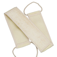 Vente en gros éponges Loofah double face pour douche corporelle Natur épurateur exfoliant à long manche pour hommes femmes éponges tampons à récurer