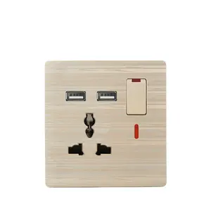 S40 uk standard wall switch and socket single double 13A double USB fast charge universal socket