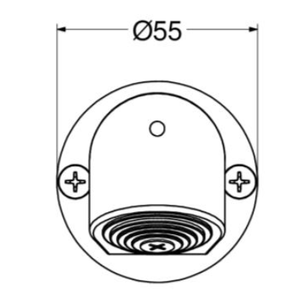 Diademas de baño de 1/2 pulgadas antivandalismo ARM - Product Image 3