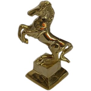PARIJAT HANDICRAFT Brass Horse Statue Uplifted Legs Standing Horse Tableware Showpiece Home Decor Running Horse Sculpture Made - Product Image 2