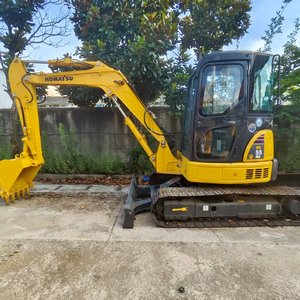 Máquina de alta potencia usada Mini excavadora 5,5 toneladas Japón Komatsu PC55MR pequeña excavadora sobre orugas componentes de núcleo engranaje para la venta - Product Image 1