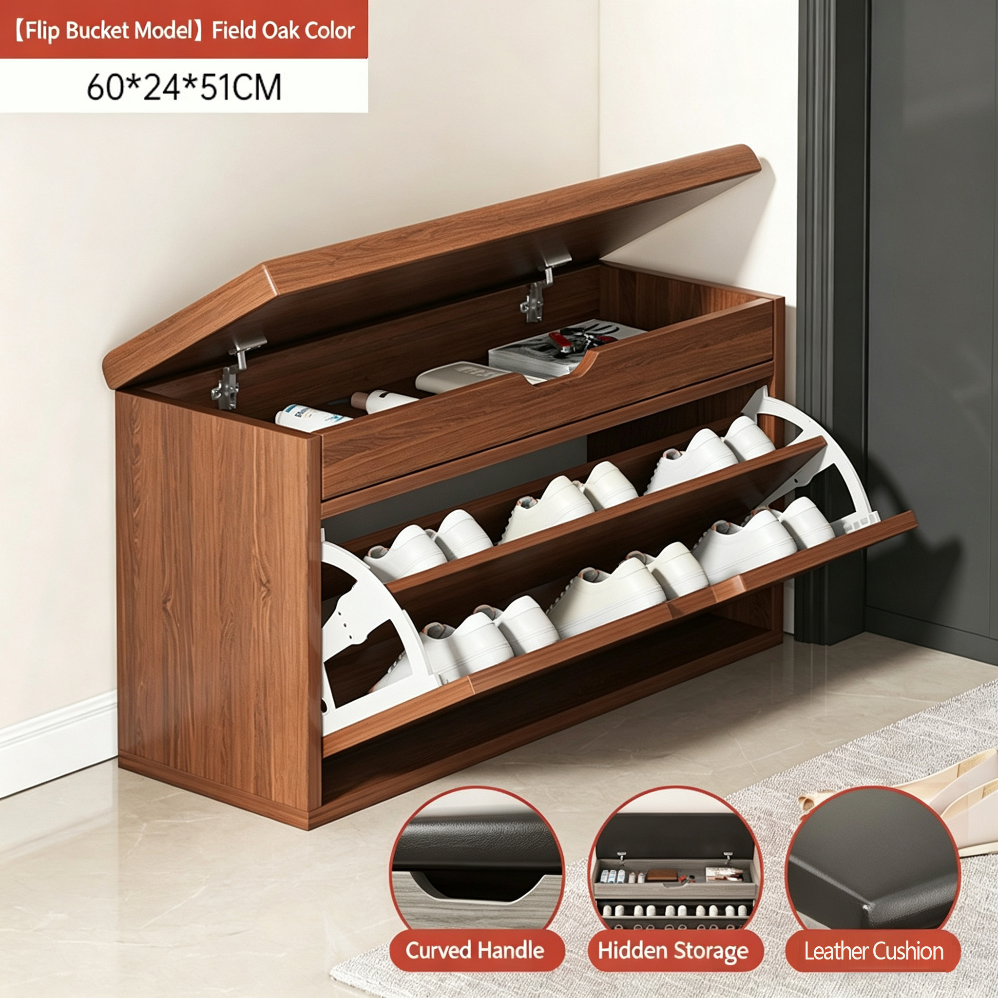 tip-top flip-top style-wilderness oak-60 cm