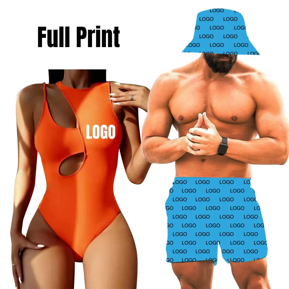 Оранжевый сексуальный женский цельный купальник с логотипом под заказ, Женский бесшовный купальник, пляжная одежда, купальный костюм, цельный комплект бикини для девочек