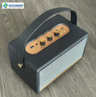 Altavoz Bluetooth Retro 2026, Altavoz Inalámbrico Portátil Vintage con Asa de Cuero, Perillas Mecánicas, Caja de Sonido Estéreo de Alta Fidelidad, OEM/ODM
