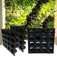 Supports muraux pour système d'irrigation automatique de maison Jardinière suspendue en plastique verticale solide Pots de fleurs pour mur de jardin vertical intelligent