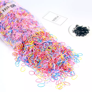 2022 nuova fabbrica all'ingrosso 1kg primavera colore bambini di alta qualità nero elastico per capelli cravatte elastico per capelli - Product Image 2