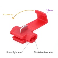 Accessoires Canbus pour éclairage automobile, Décodeur intérieur, Résistance de câblage 50W 6/8 ohms, Résistance de charge anti-tiraillement pour clignotant LED automobile