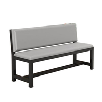 Canapé de salon de coiffure, banquette d'attente longue et rembourrée, chaise de barbier, banc de salle à manger, tabouret rembourré avec dossier, chaise-canapé