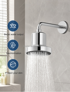 Pommeau de Douche Filtrant Ionique 6 Pouces Haute Pression avec Vitamine C, KDF 55 et Cartouche Filtrante Remplaçable OEM - Product Image 4