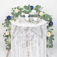 Fleurs artificielles en soie de haute qualité, roses et verdure, respectueuses de l'environnement, pour décoration intérieure/extérieure, mariage, maison, centre de table