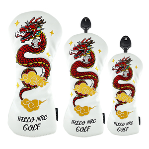 Golf Wood Head Cover PU Leather <strong>Dragon</strong> Style Waterproof for <strong>Driver</strong> Fairway Hybrid Golf <strong>Headcovers</strong> With Number Golf Accessories - Product Image 4