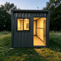 Maison conteneur pliable respirante facile à déplacer et à installer, avec couleur personnalisable, design extérieur moderne pour dortoir, bureau, hôtel