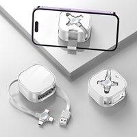 Câble de charge rétractable 3 en 1 6A Micro USB Type C Chargeur rapide Type C Câble de données pour mobile 14 13 Samsung Xiaomi Huawei