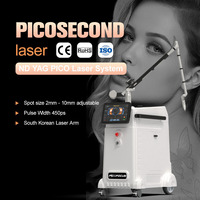 Mesin penghilang tato Laser picodetik, mesin penghilang tato Laser profesional Picosecond Laser 532nm 1064nm