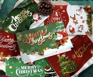 Cartes de vœux de Noël personnalisées en gros, cartes de vœux premium exquises d'une page, cartes de message de bénédiction, cartes postales - Product Image 3