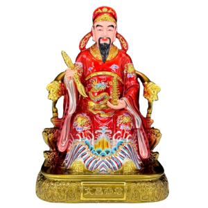 รูปปั้นพระเจ้าเหวินชางทำจากเรซิ่น แกะสลักอย่างประณีต <span class=keywords><strong>ส</strong></span>ำหรับบูชาที่บ้าน ตกแต่งโต๊ะทำงาน พร้อมรูปดาวเหวินฉางและพระพุทธรูป - Product Image 1