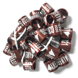 Hot Selling Groothandel Hoge Kwaliteit Vogel Poot Ring 2-22Mm Custom Design Gesloten Kleurrijke Rechte Aluminium Duiven Ringen - Product Image 3