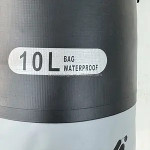 1 parça toptan pvc su geçirmez kuru çanta siyah yüzme okyanus kuru çanta LOGO ile