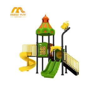 New children's plastic commercial outdoor amusement park playground equipment with slide
