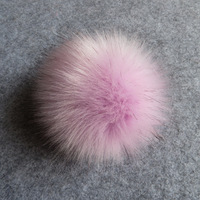 Pompons en fausse fourrure de renard de 12 cm en gros, fausses boules de fourrure pour chapeaux, boules de fausse fourrure faites à la main pour vêtements, chapeaux, écharpes, décoration de vêtements