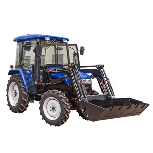 Tractor de granja compacto 4x4, con cargador frontal, cortacésped, cargador frontal, camiones, agricultura, la mejor oferta de China