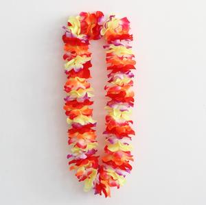 Collier hawaïen à fleurs pour femmes, guirlande de danse Hula, avec boucle de cou - Product Image 4