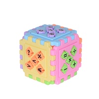 Kubus Warna-warni Blok Puzzle Mainan Balita Pendidikan Diy Bayi Mini Blok Bangunan Mainan