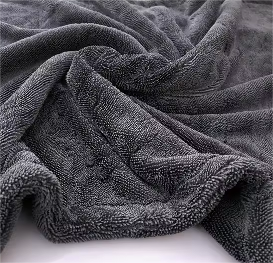 XXL 90 см x 60 см 1400 г/м2 микрофибра автомобильное сушильное полотенце Двусторонняя витая петля для быстрой детализации без полосы
