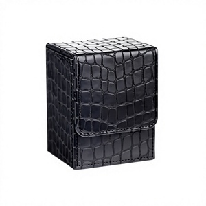 Boîte de rangement carrée en cuir PU avec fermeture magnétique pour la protection des jeux de société, imperméable et doublure lisse - Product Image 2