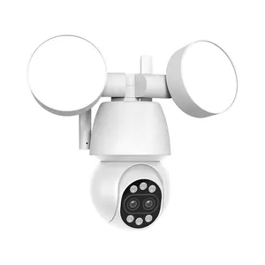 Mooie 8mp Wifi Ip Camera Buiten Draadloos Met Lamp Ptz Rotatie 15M Nachtzicht