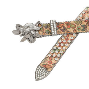 مصنع بانك الإبداعية القراصنة سكين مزدوج الجمجمة الكابتن حزام الماس المياه بو الجلود الغربية الأزياء رعاة البقر حزام سبيكة - Product Image 6