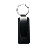 Porte-clés personnalisé en cuir PU de haute qualité avec logo gravé au laser, accessoire de clés de voiture pour hommes et femmes, petit cadeau