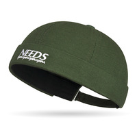Casquette sans visière unisexe style Hip Hop, broderie coréenne, pour tête chauve, style Hipster, chapeau de fermier chinois