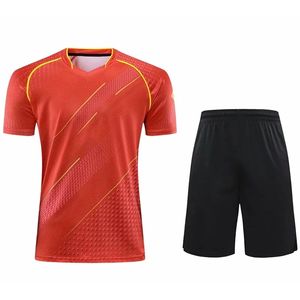 Conjunto de chándal de voleibol para hombre y mujer, camiseta de tenis y pantalones cortos, ropa deportiva informal holgada de secado rápido de poliéster, venta al por mayor - Product Image 3