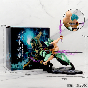 Figura de Zoro de One Piece en Oferta, Tres Mil Mundos, Santoryu, Roronoa Zoro, Figura de Acción, Estatua, Modelo de PVC, Juguete para Decoración - Product Image 5