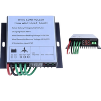 Contrôleur de charge MPPT étanche IP67 pour éolienne 12V 24V, avec récupération de freinage automatique pour système éolien hors réseau