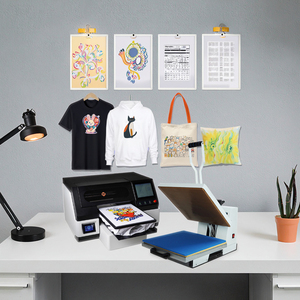 Imprimantes jet d'encre automatiques DTG A3 I1600 à écran tactile, faciles à utiliser, très vendues, pour l'impression de t-shirts avec encre éco-solvant - Product Image 6