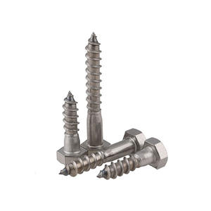 Tornillos Autorroscantes <span class=keywords><strong>de</strong></span> Cabeza Hexagonal <span class=keywords><strong>de</strong></span> Acero al Carbono DIN571, Tornillos <span class=keywords><strong>de</strong></span> Cabeza Hexagonal SUS304 M6 M8 M10 M12, Tornillos Largos para Madera - Product Image 5